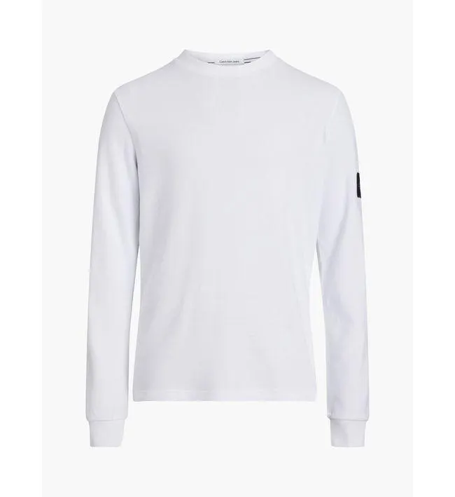 Saco Blanco De Algodón Con Insignia