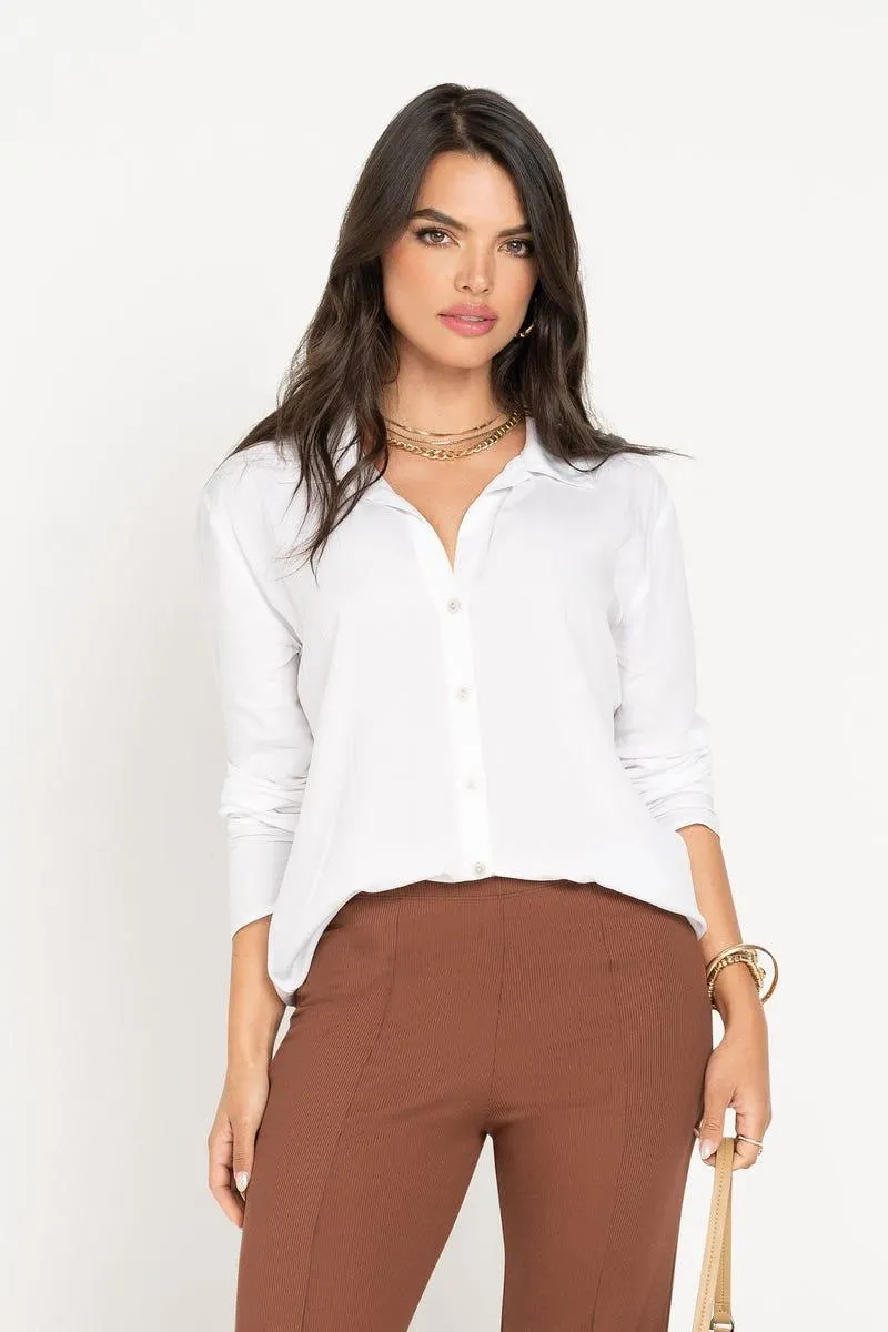 CAMISA MANGA LARGA Blanco