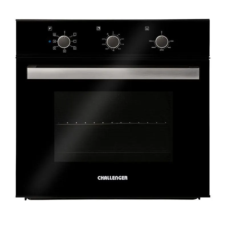 Horno de empotrar eléctrico Challenger negro cristal 60 cm 220V - HE 2750 Negro