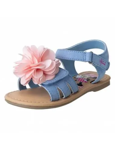 Sandalias planas con diseño de Minnie para niña pequeña