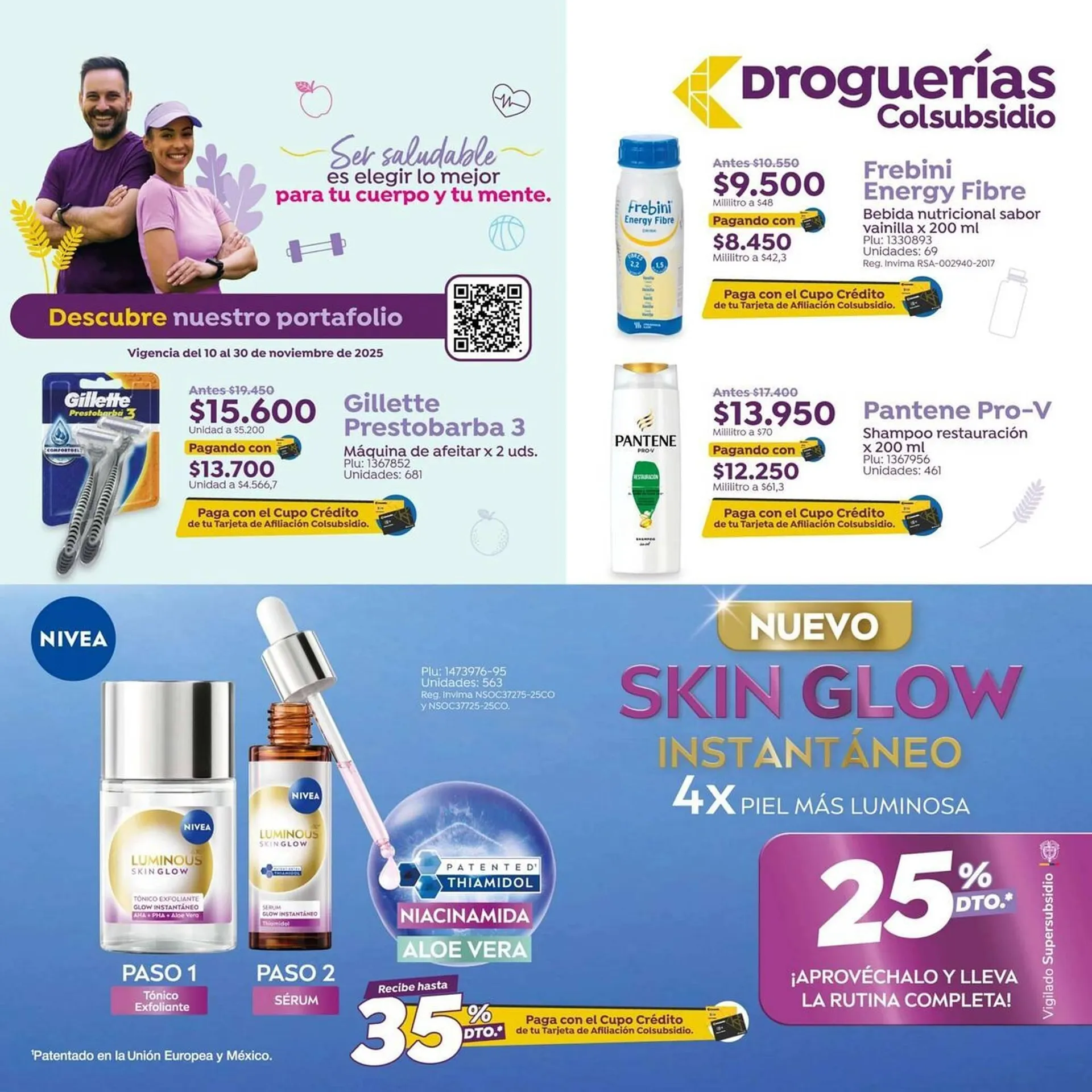 Catalogo de Catálogo Droguerías Colsubsidio 10 de noviembre al 30 de noviembre 2025 - Pag 1