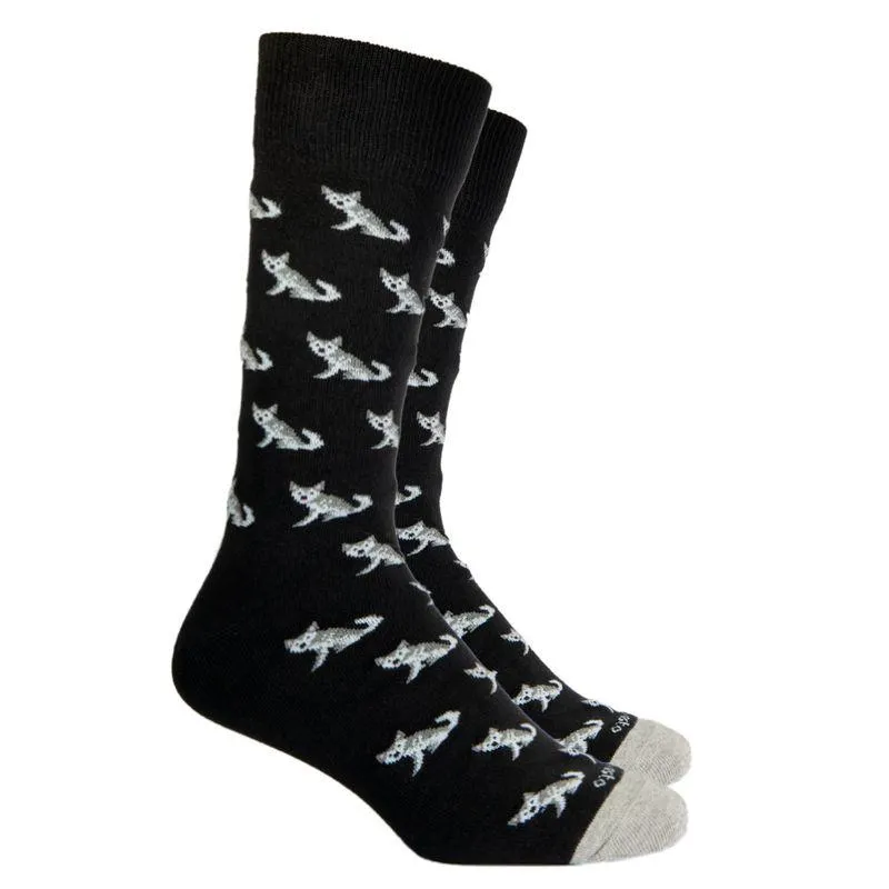 MEDIAS CASUAL BASSTO LOBOS NEGRO