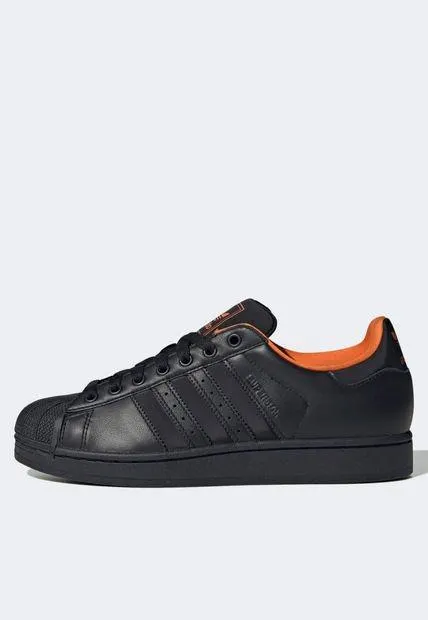 Tenis Lifestyle Negro-Naranja adidas Originals Superstar II