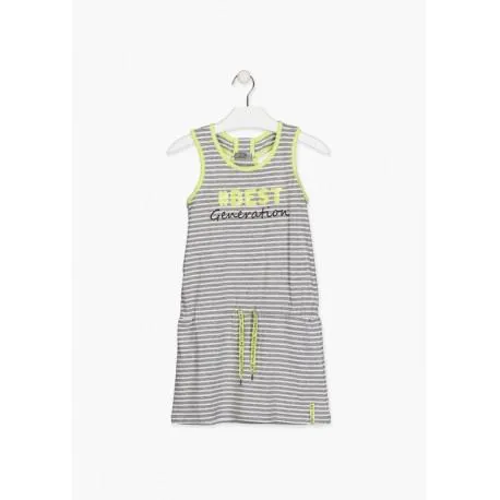 LOSAN VESTIDO JUNIOR NIÑA REF 114-7008AL GRIS