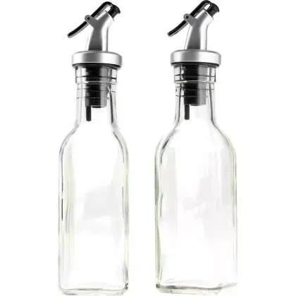 Aceitera y Vinagrera en Vidrio 150ml X2 Unidades