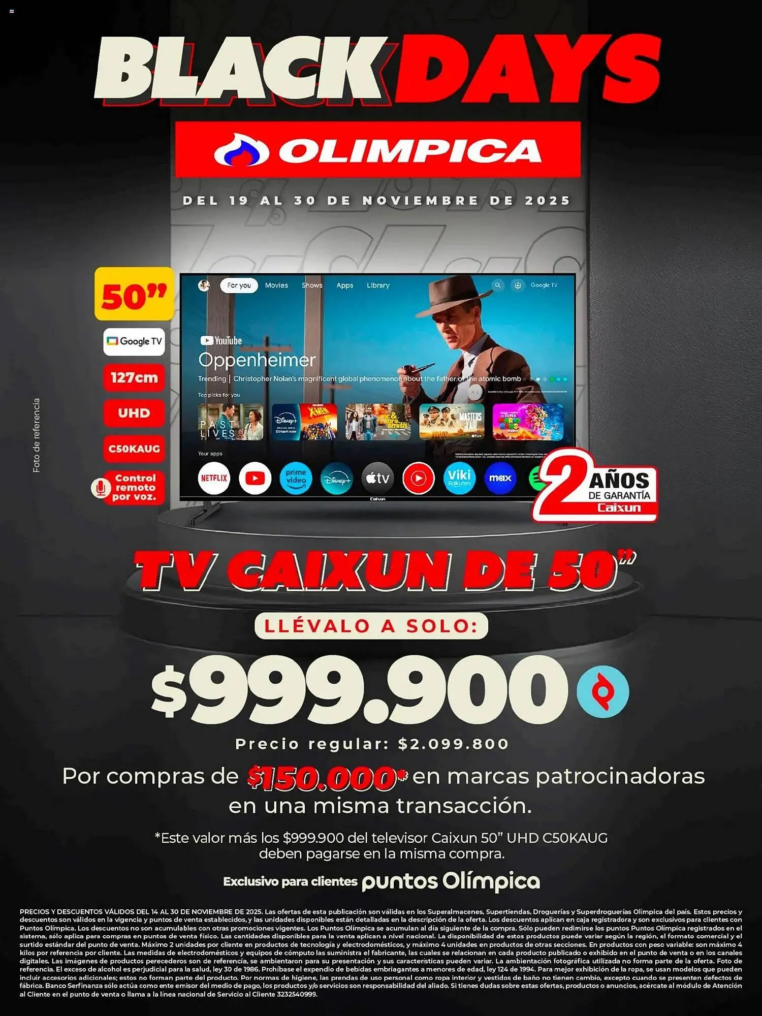 Catalogo de Catálogo Olímpica 19 de noviembre al 1 de diciembre 2025 - Pag 1