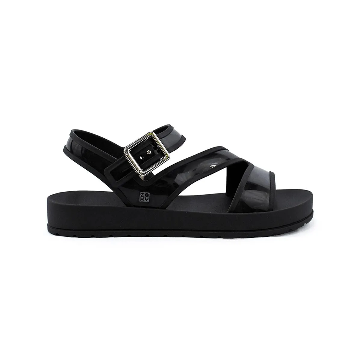 SANDALIAS PLANAS NEGRO ZAXY MUJER