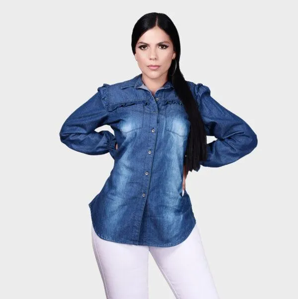 Blusa Jean Azul