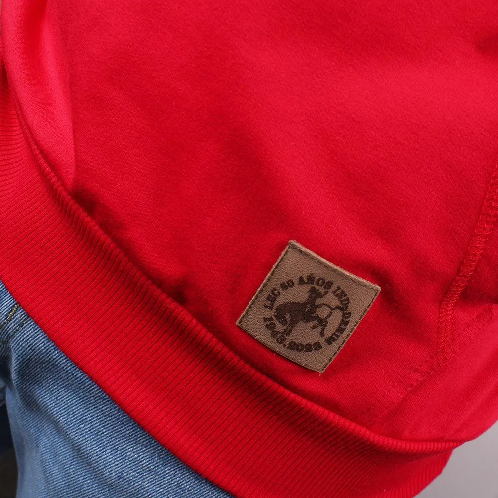 Buzo Con Capota 80´S Lec Lee Rojo