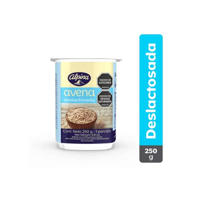 Avena Deslactosada Alpina Vaso 250 g