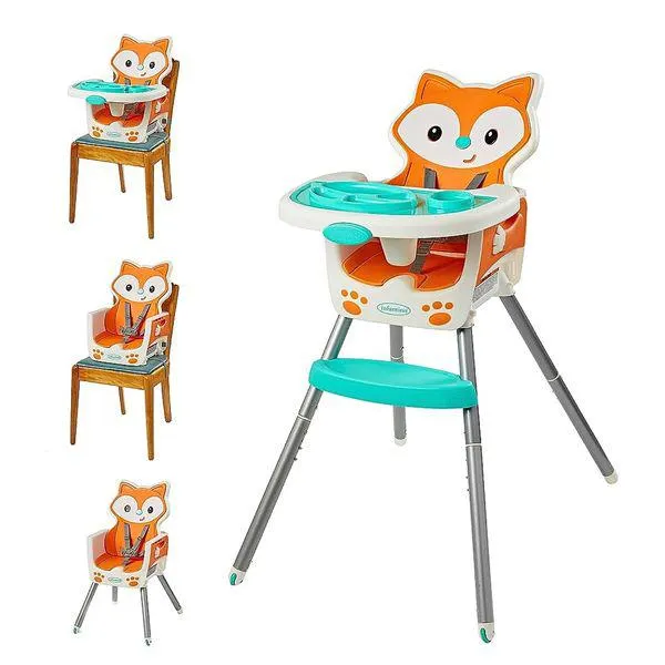Silla Comedor para Bebé 4 en 1 Zorro - Infantino
