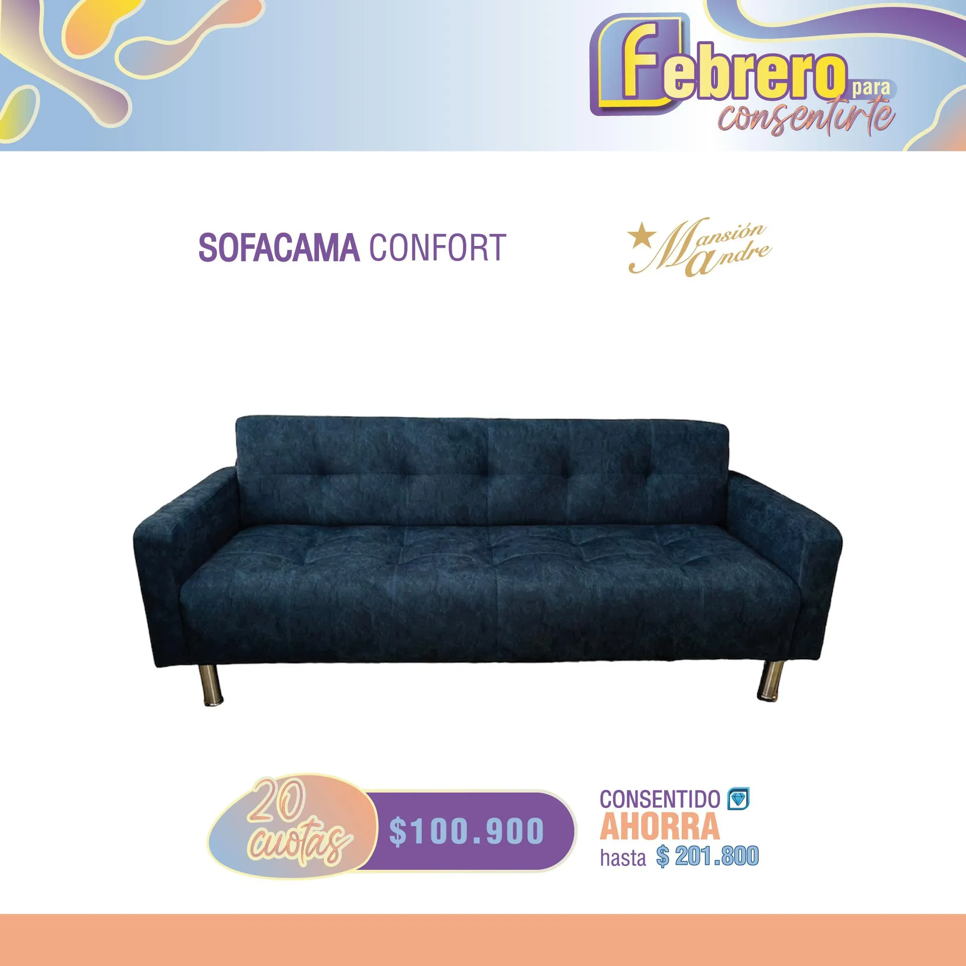 SOFA CAMA CONFORT MANSIÓN ANDRE