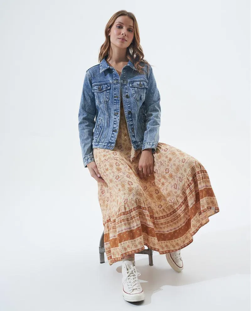 Chaqueta tono medio para mujer