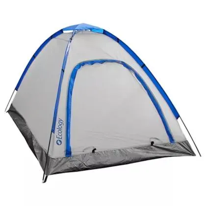 Carpa Para Camping 2 Personas Nylon Gris
