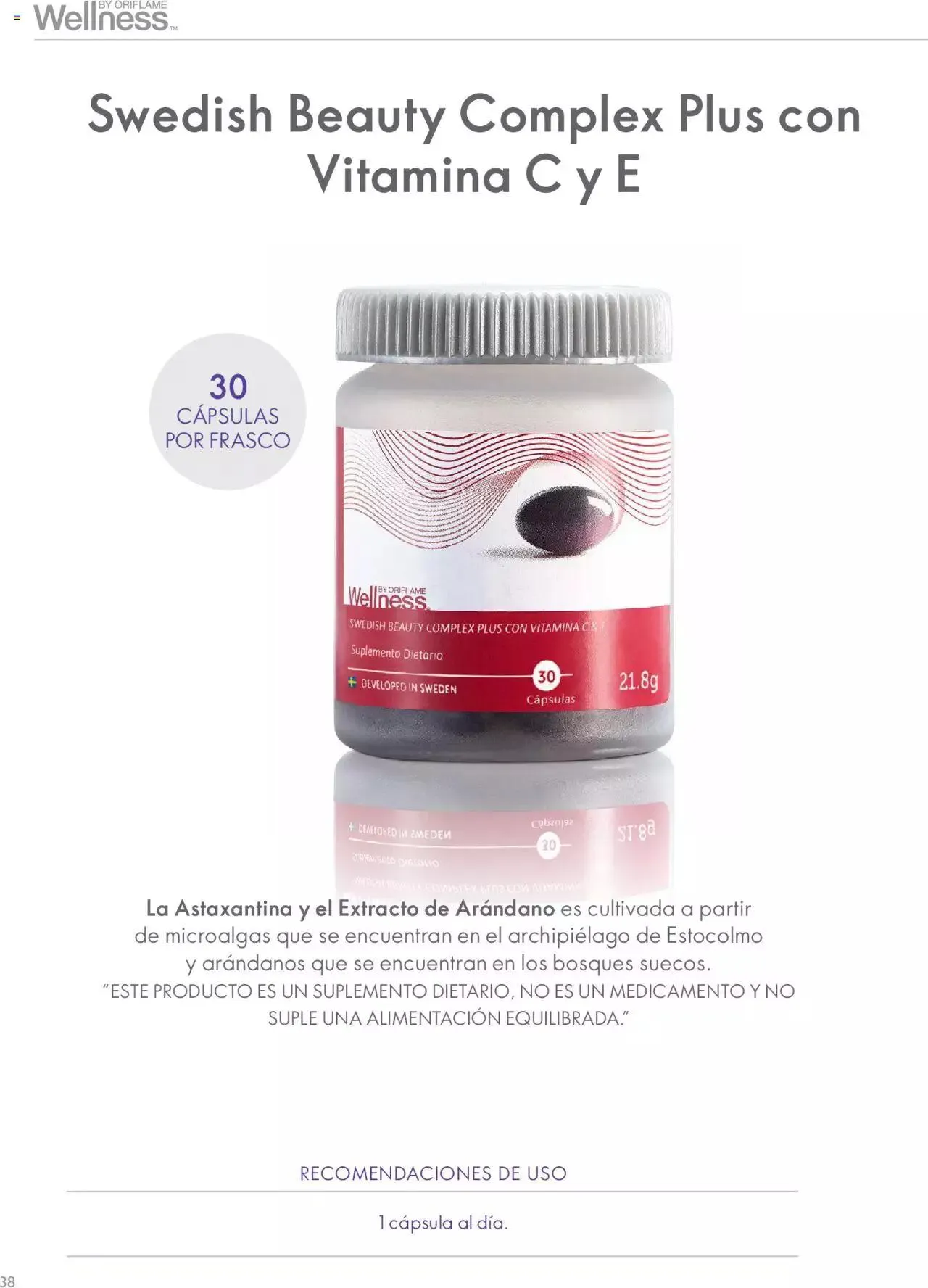 Catalogo de Oriflame - Guía de Producto Wellness 1 de junio al 31 de diciembre 2024 - Pag 38
