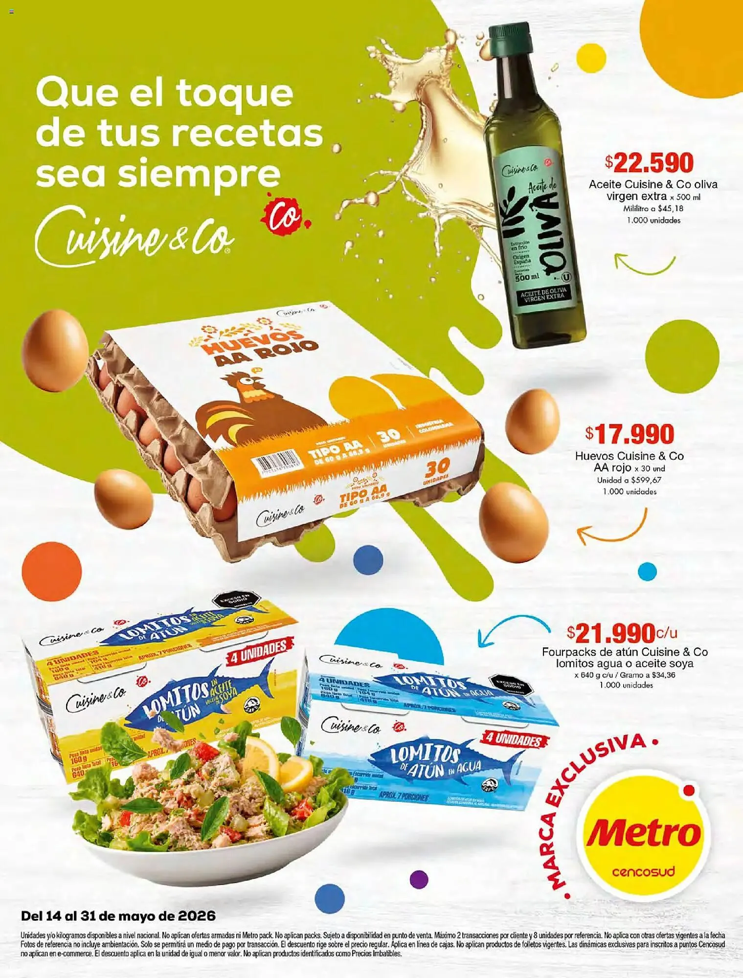 Catalogo de Catálogo Metro 14 de mayo al 31 de mayo 2026 - Pag 1