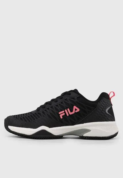 Tenis para Tennis Negro-Rosa Neón FILA Court Glide