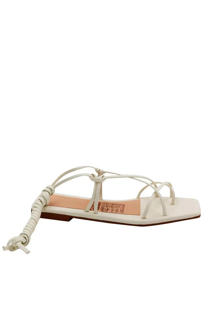 Sandalia Plana Marfil Virgil