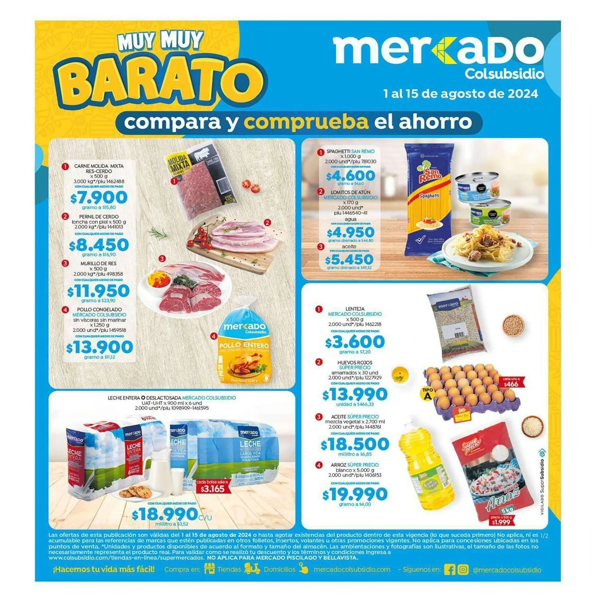 Catalogo de Catálogo Colsubsidio 1 de agosto al 15 de agosto 2024 - Pag 1