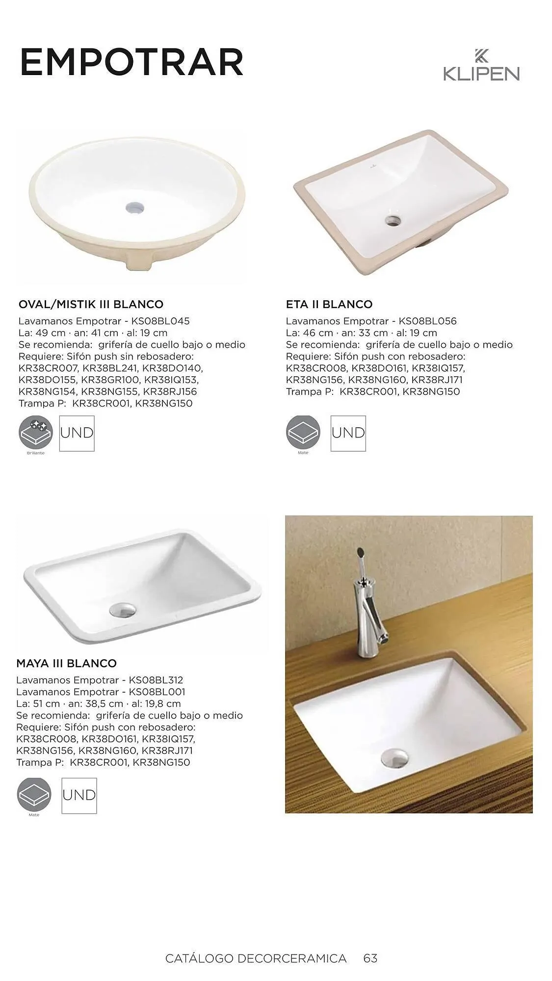 Catalogo de Catálogo Decorceramica 6 de noviembre al 6 de mayo 2025 - Pag 63