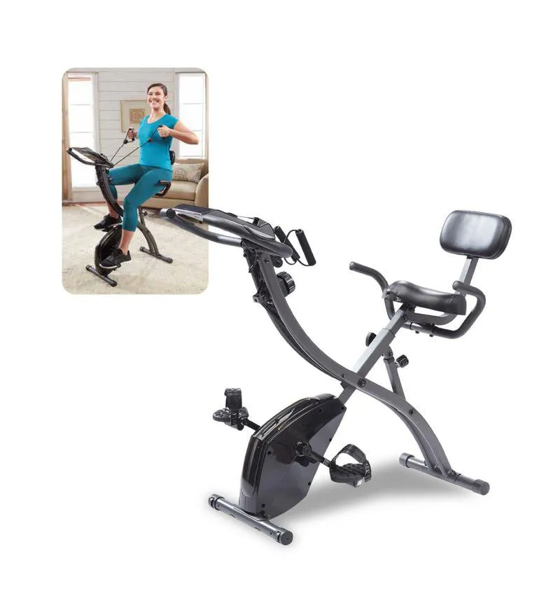 Bicicleta estática con bandas de resistencia - Slim Cycle