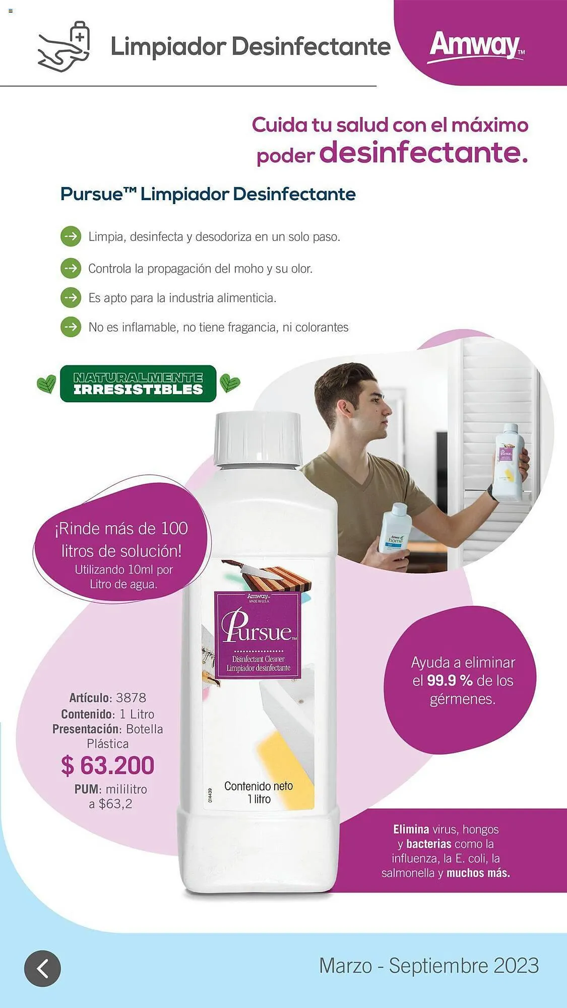 Catalogo de Catálogo Amway 31 de marzo al 1 de septiembre 2023 - Pag 12