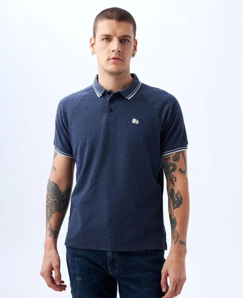 Polo con mini indio bordado para hombre