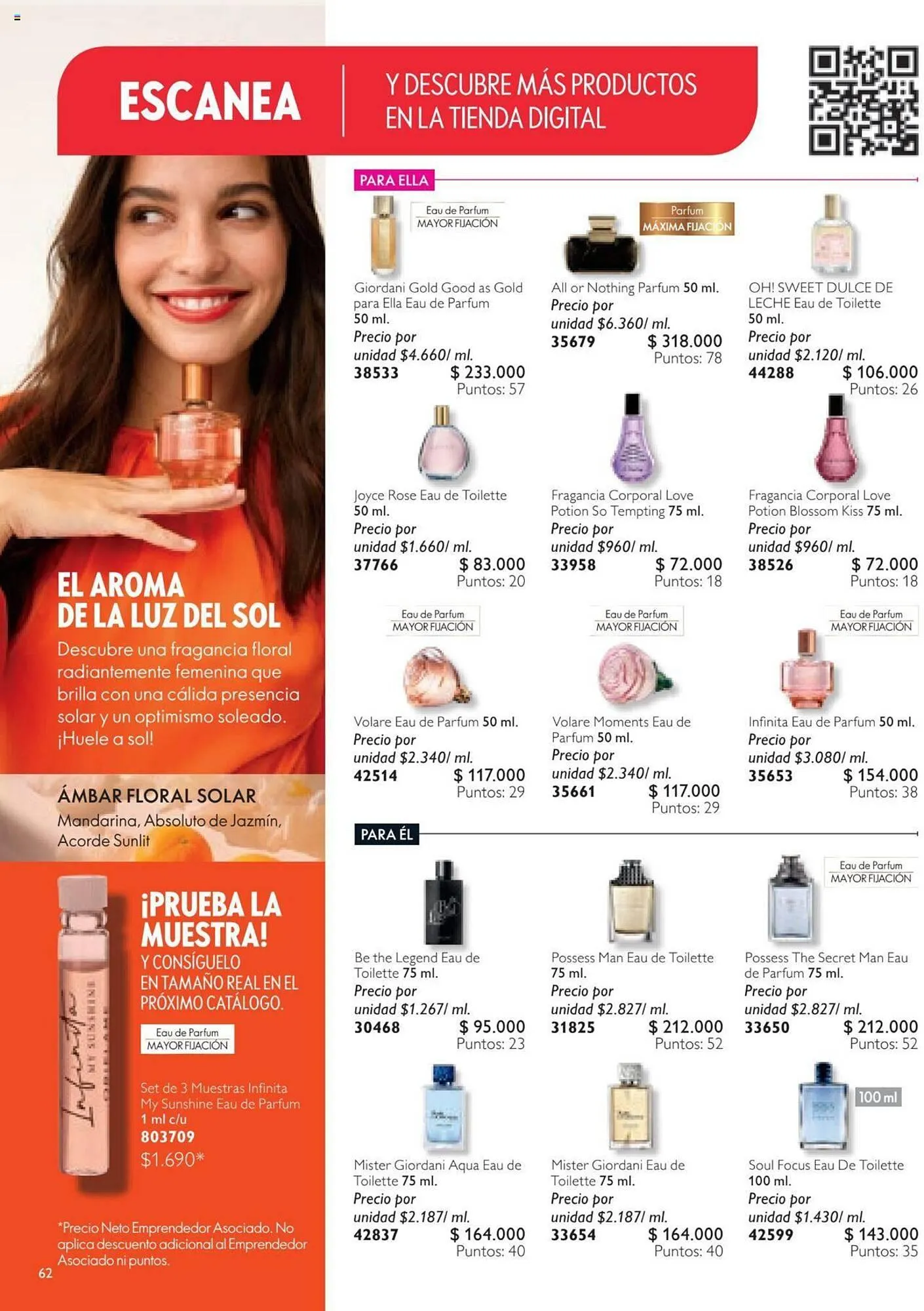 Catalogo de Catálogo Oriflame 28 de septiembre al 18 de octubre 2024 - Pag 62