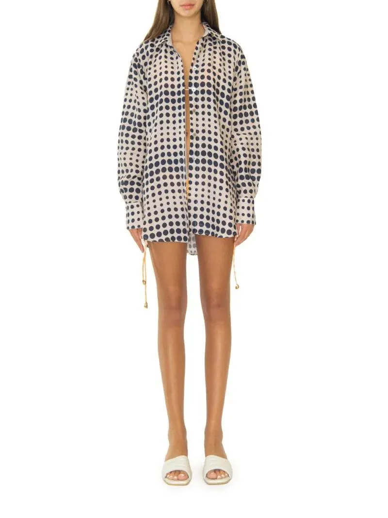 GUARDA SHIRT NAVY DOTS