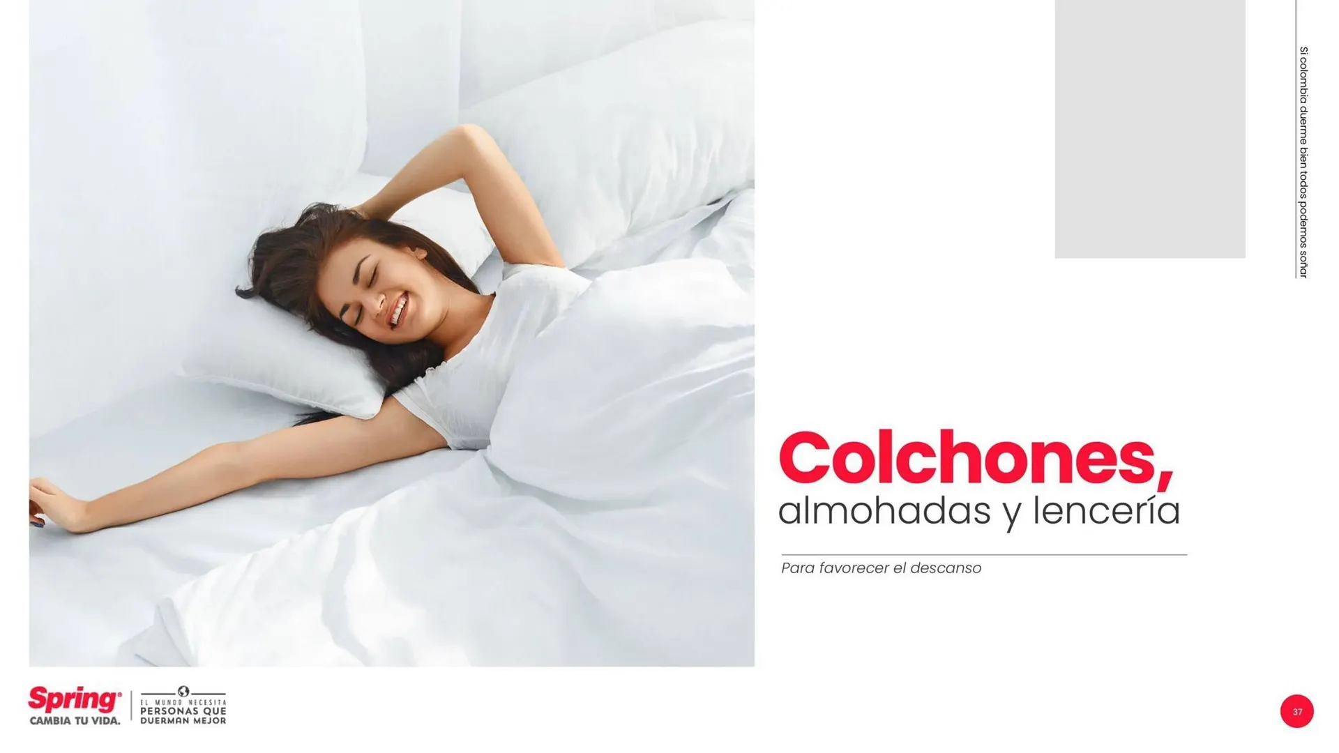 Catalogo de Catálogo Colchones Spring 3 de septiembre al 30 de septiembre 2025 - Pag 37