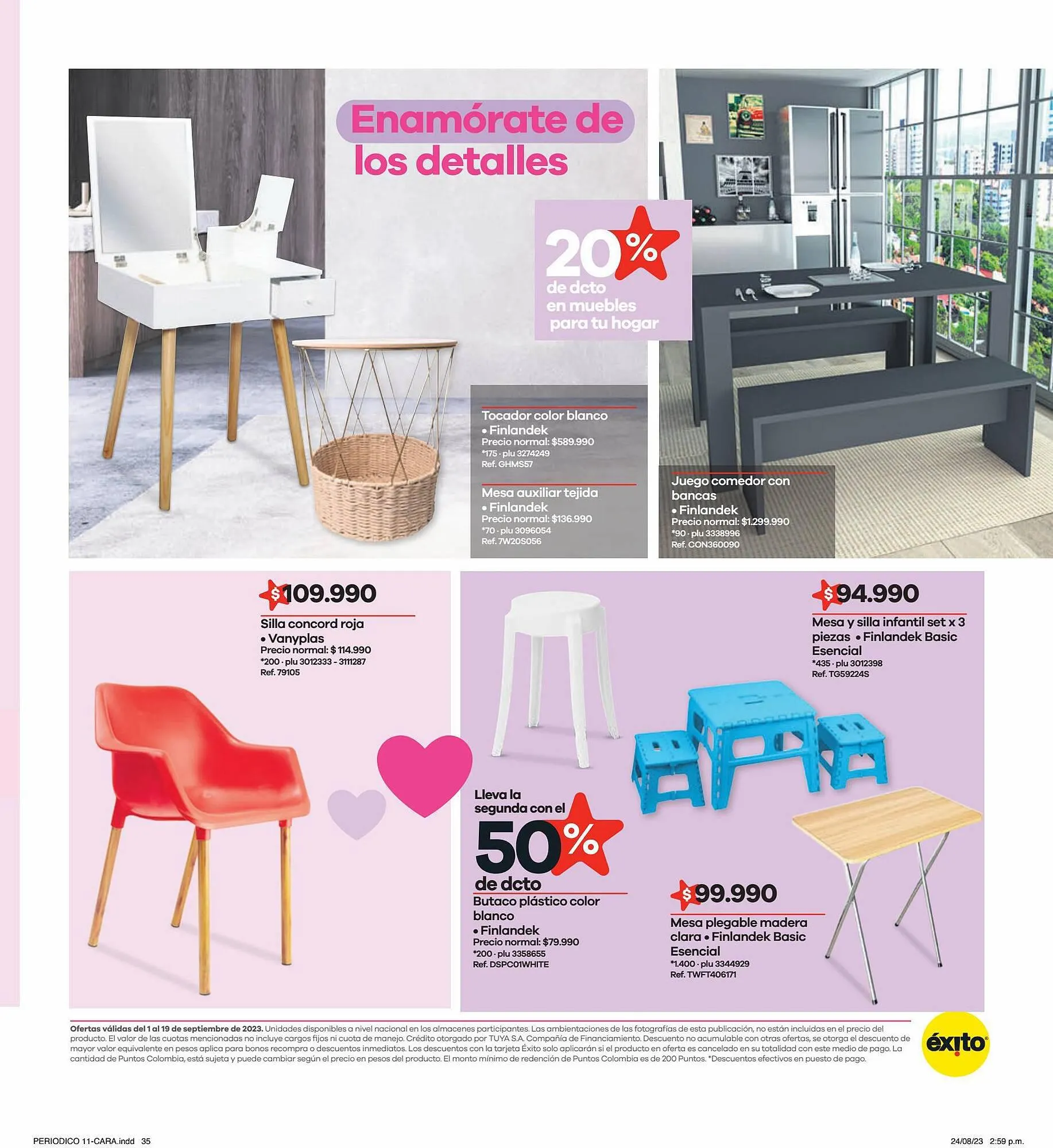 Catalogo de Catálogo Éxito 1 de septiembre al 19 de septiembre 2023 - Pag 35