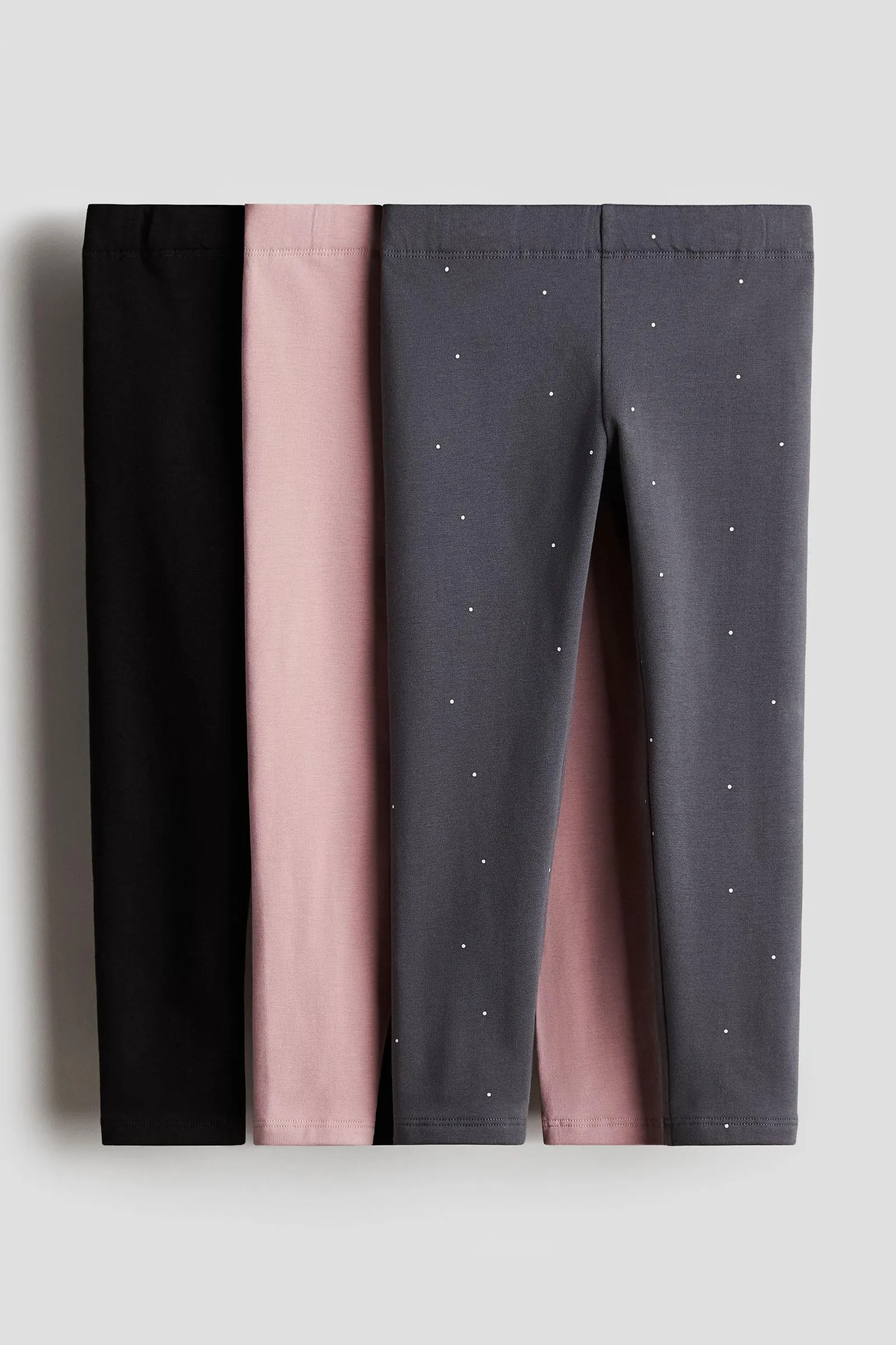 Pack de 3 leggings de punto con interior afelpado