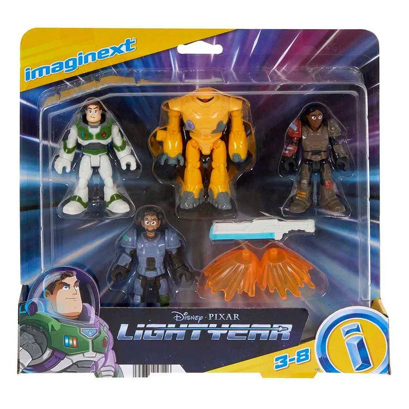 Set 4 Figuras Imaginext Lightyear Zap Patrol Fisher Price Hgt27