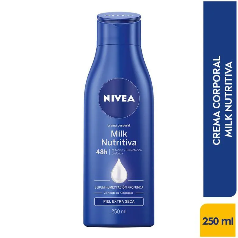 Crema Corporal Nivea Milk Nutritiva X 250 Ml