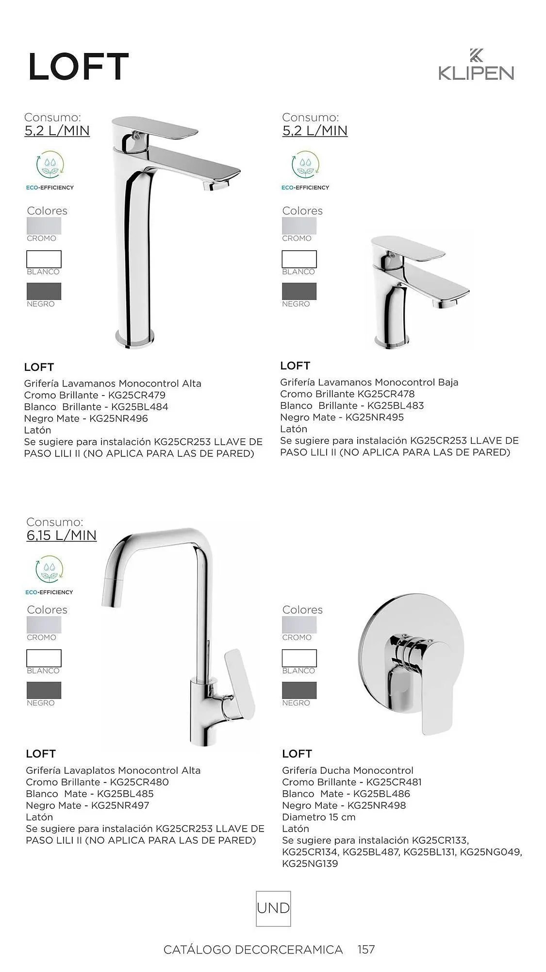 Catalogo de Catálogo Decorceramica 6 de noviembre al 6 de mayo 2025 - Pag 157