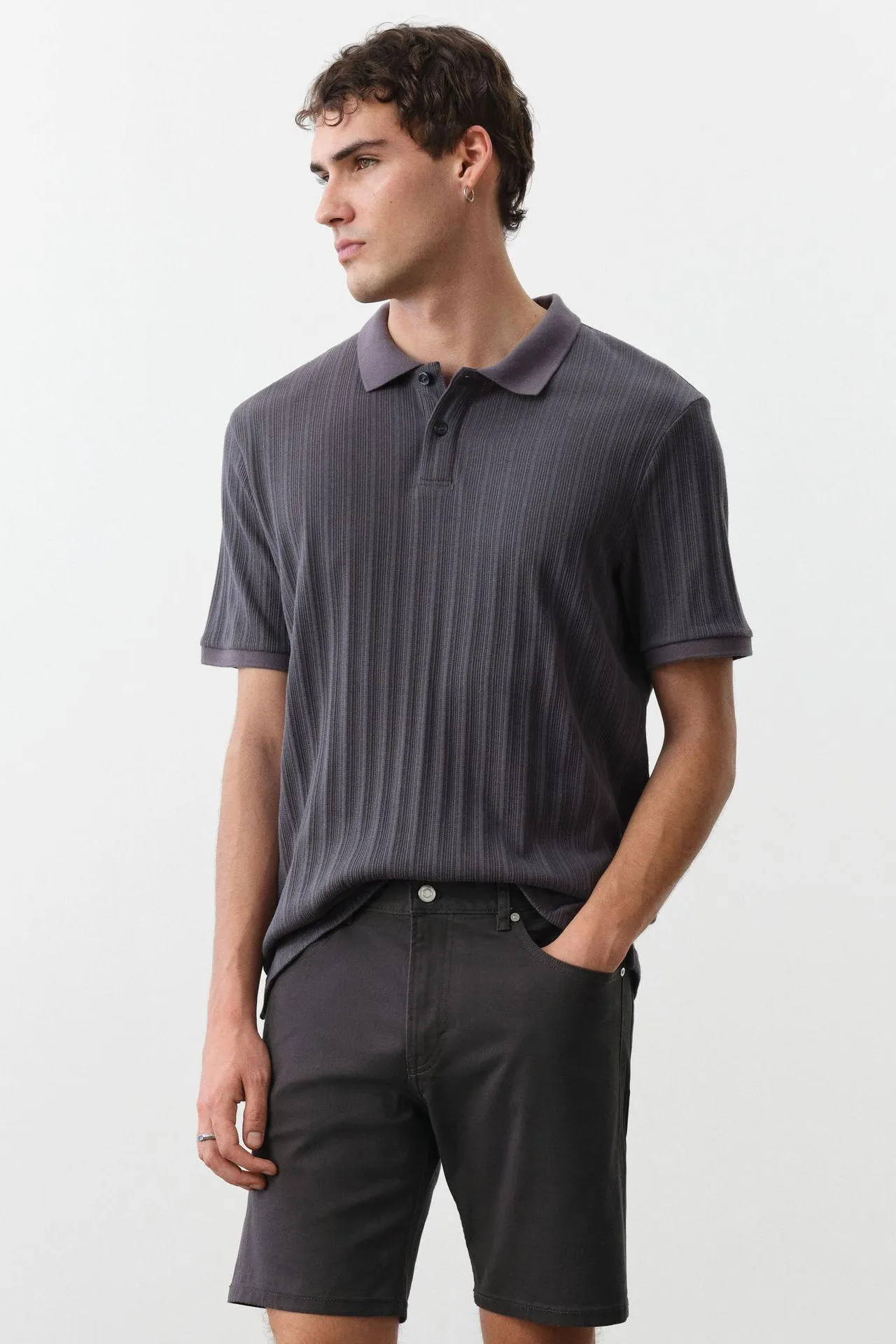 Shorts en sarga Regular Fit