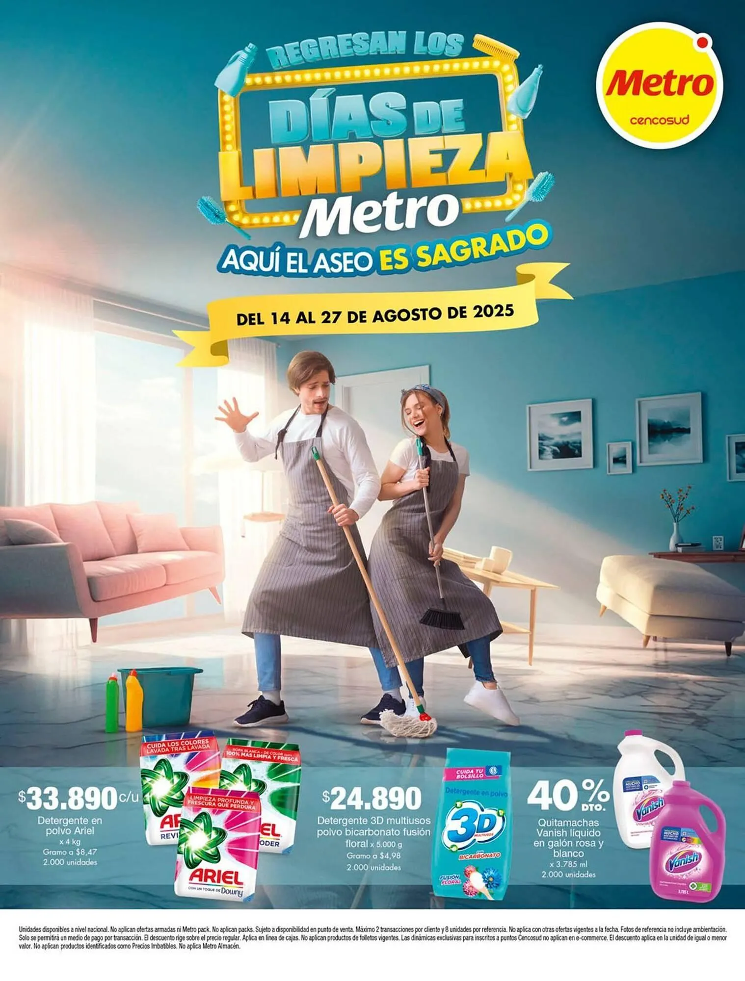 Catalogo de Catálogo Metro 14 de agosto al 27 de agosto 2025 - Pag 1