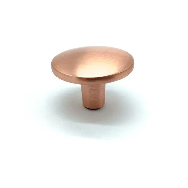 Botón zamak 166 cobre cepillado diamétro 64 mm