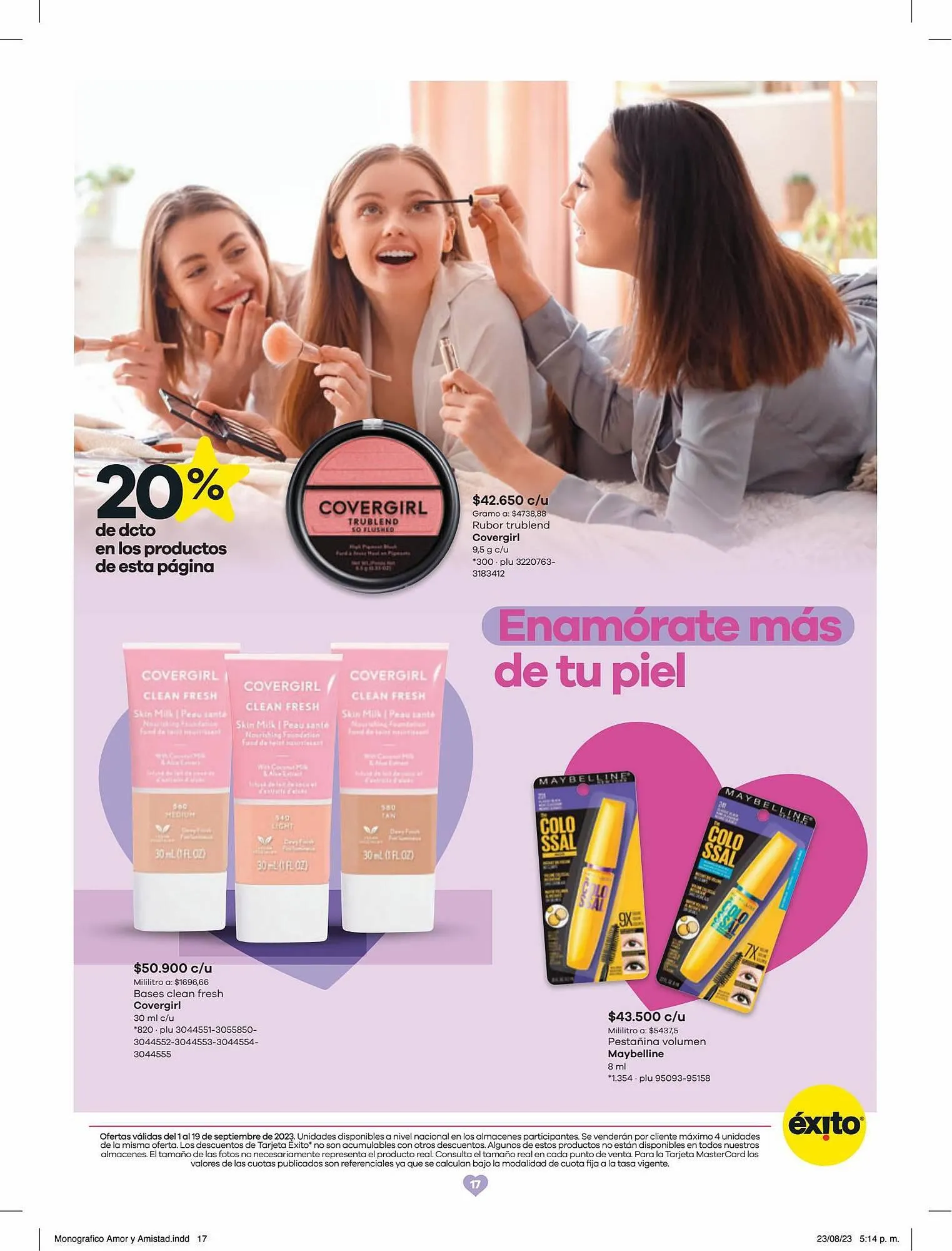 Catalogo de Catálogo Éxito 1 de septiembre al 19 de septiembre 2023 - Pag 17