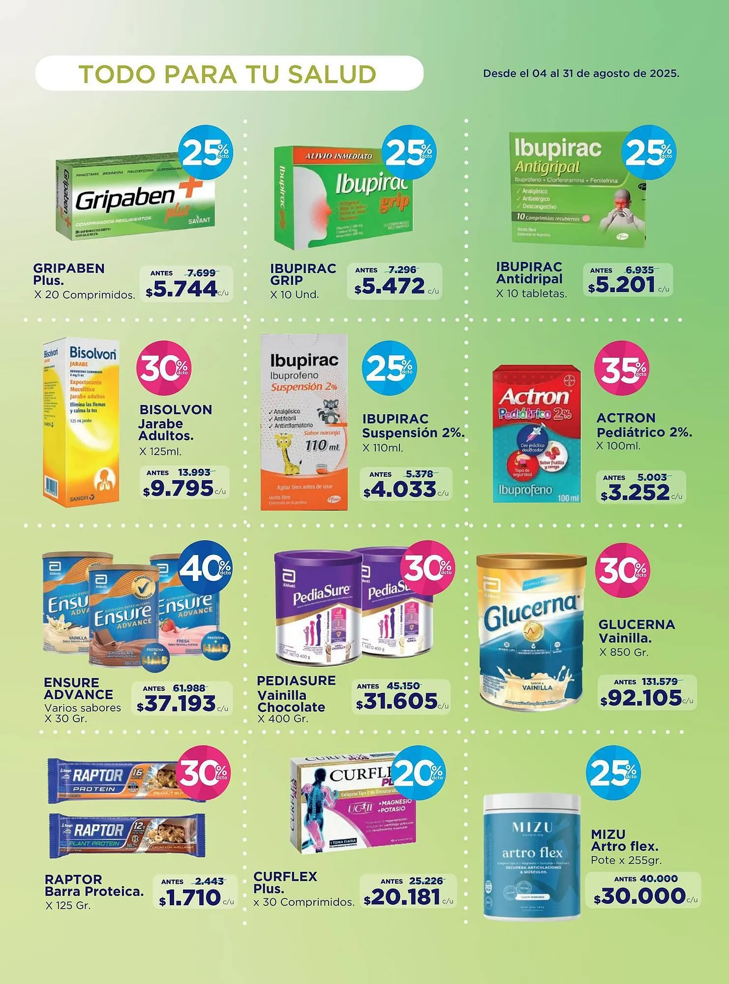 Catalogo de Catálogo FarmaTodo 1 de agosto al 31 de agosto 2025 - Pag 7