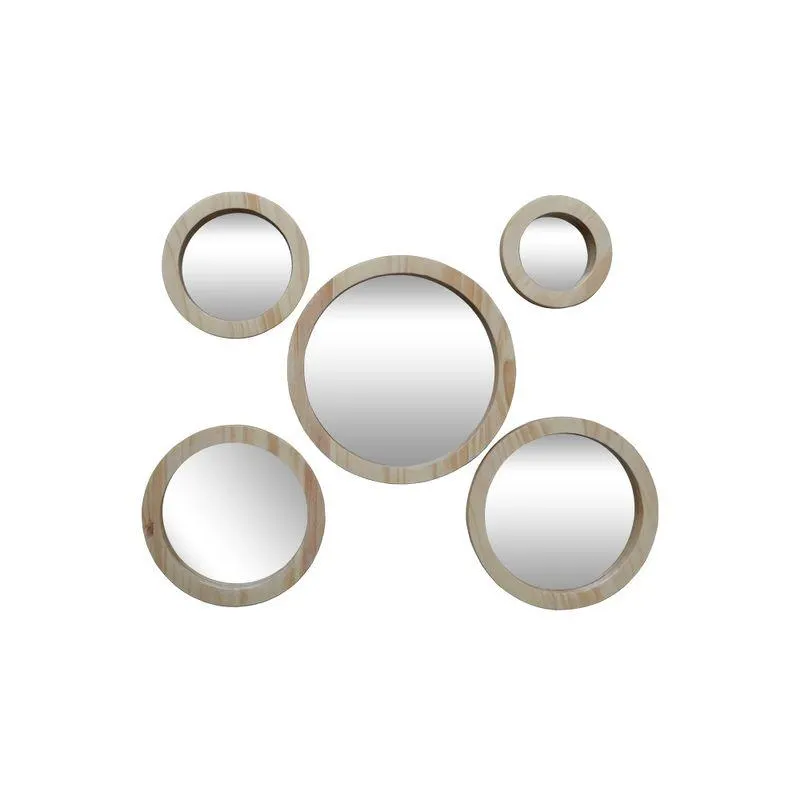 ESPEJOS IBG DEKO SET X5 NATURAL