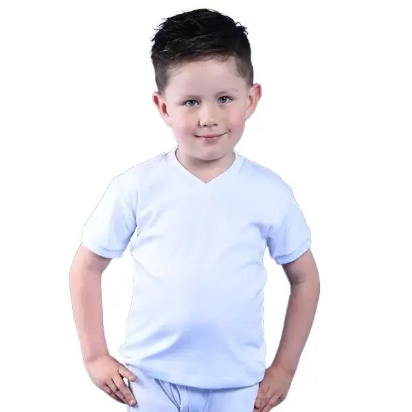 Camiseta Niño Cuello V Manga Corta