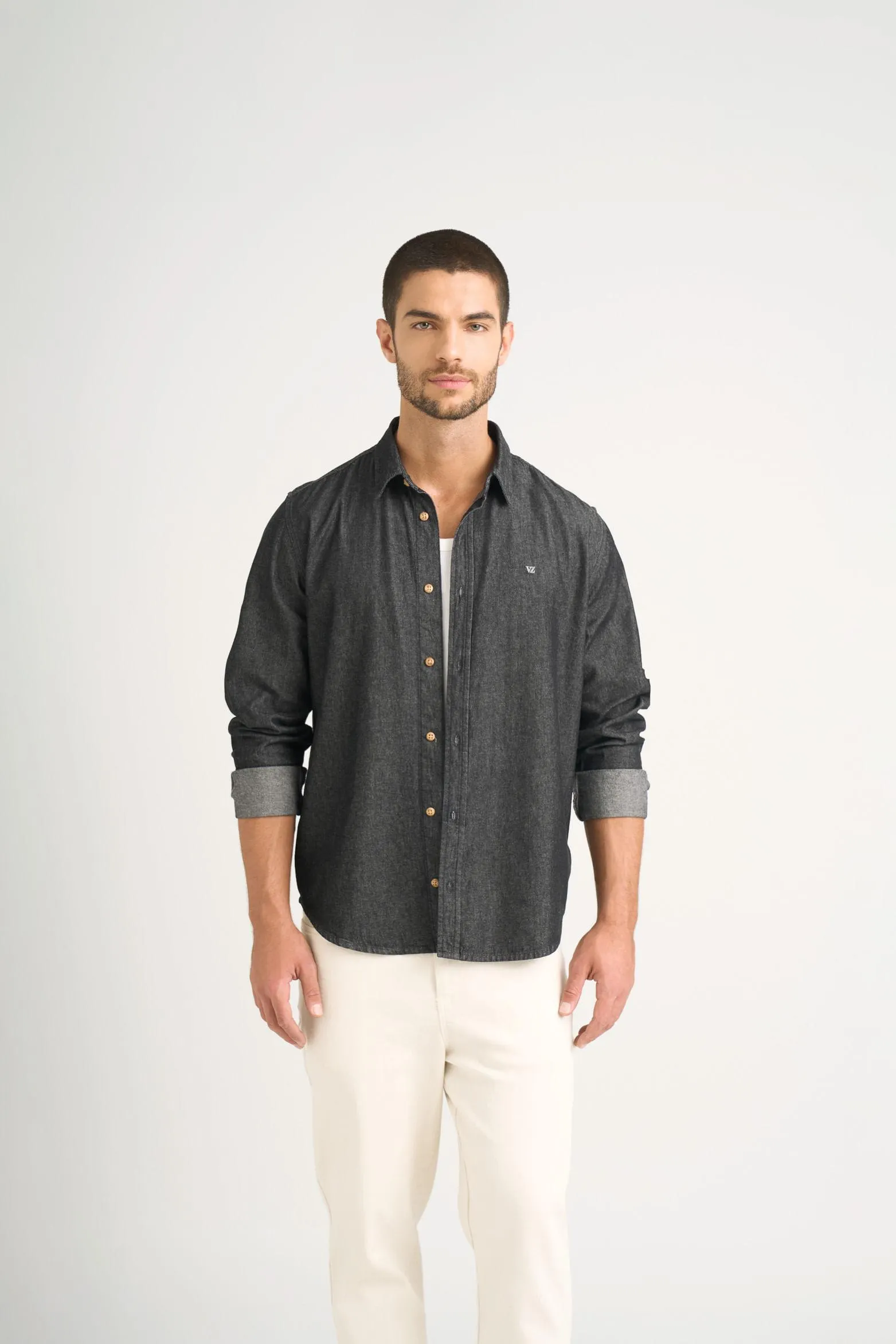 Camisa Lucca para hombre detalle bordado