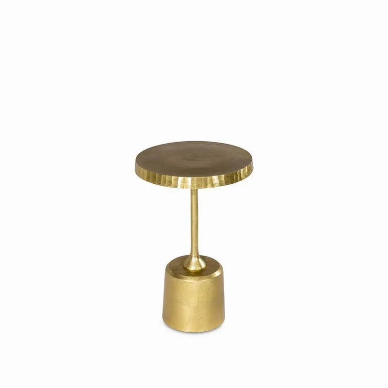 Mesa metal dorada 36x54.5cm