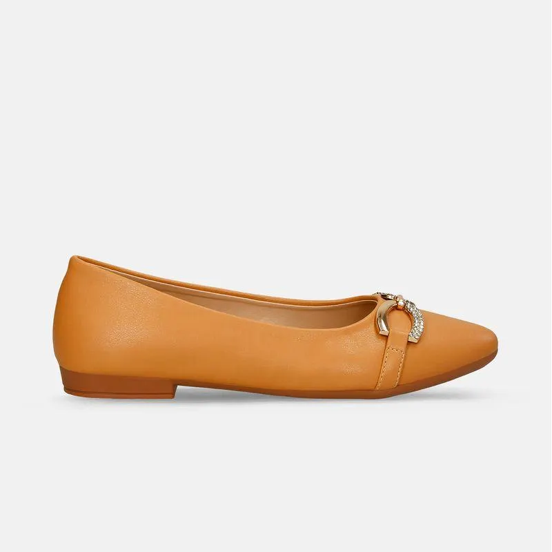 Baletas Miel Bata Jayri Mujer