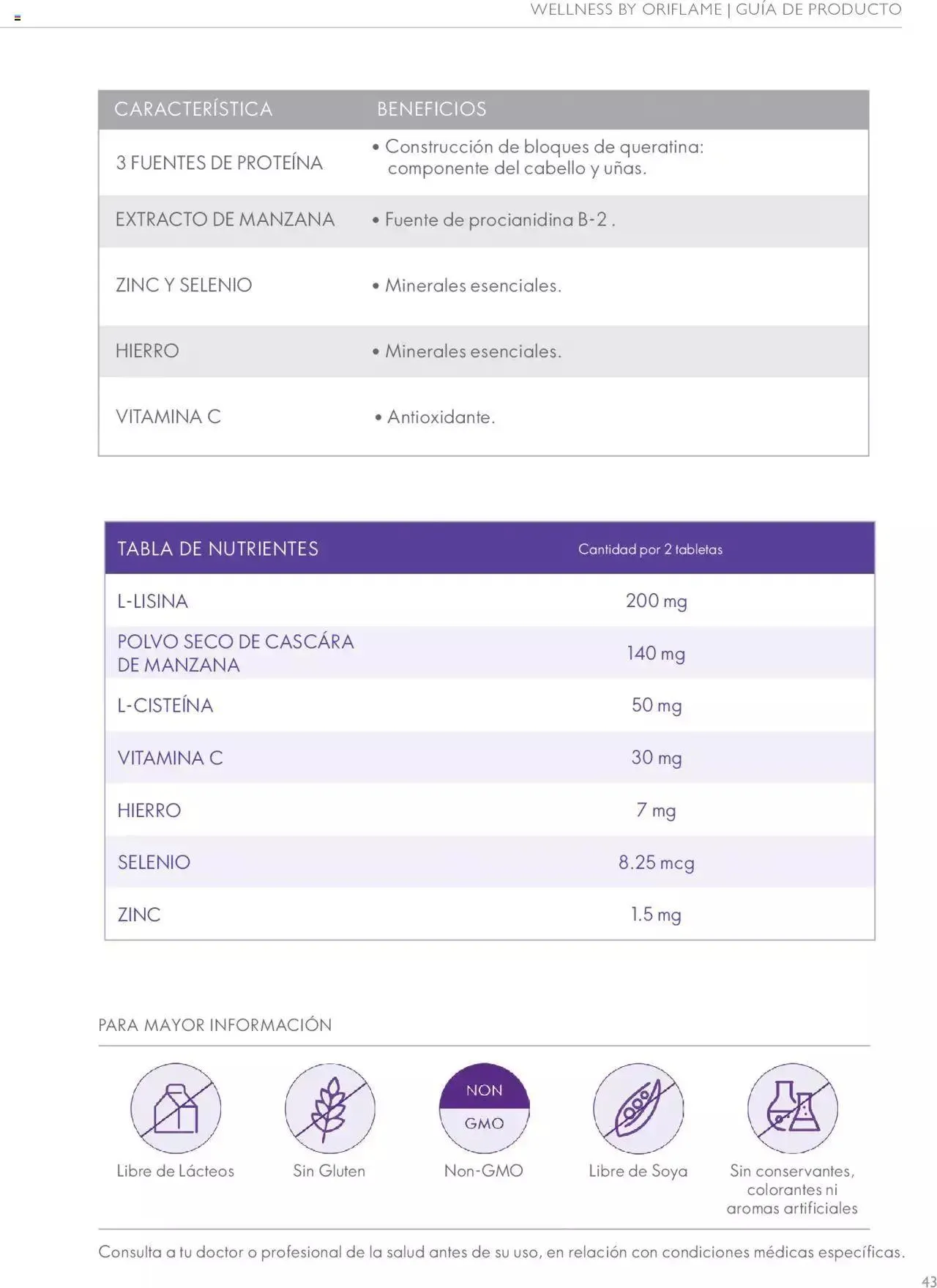 Catalogo de Oriflame - Guía de Producto Wellness 1 de junio al 31 de diciembre 2024 - Pag 43