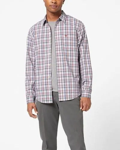 Camisas Dockers Signature Comodidad Flex Shirt Hombre Rojas | GYDKQ8357