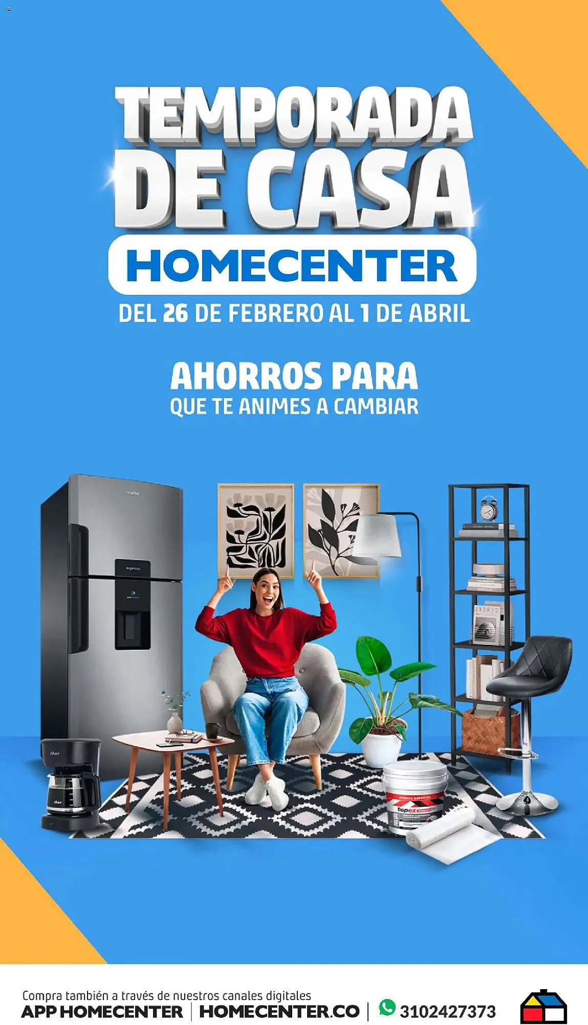 Catalogo de Catálogo Homecenter 26 de marzo al 2 de abril 2026 - Pag 1