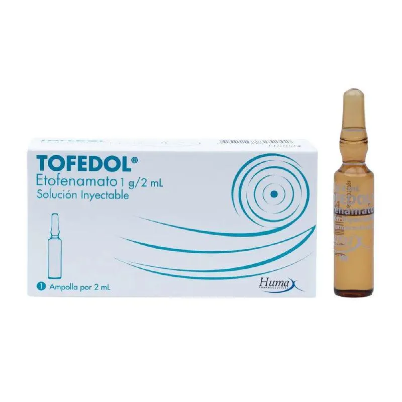 Tofedol (etofenamato) I.m X 2 Ml Caja X 1 Amp