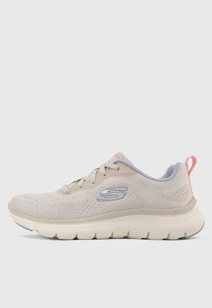 Tenis Training Taupe-Lila SKECHERS Flex Appeal 5.0 - Cruising Thru